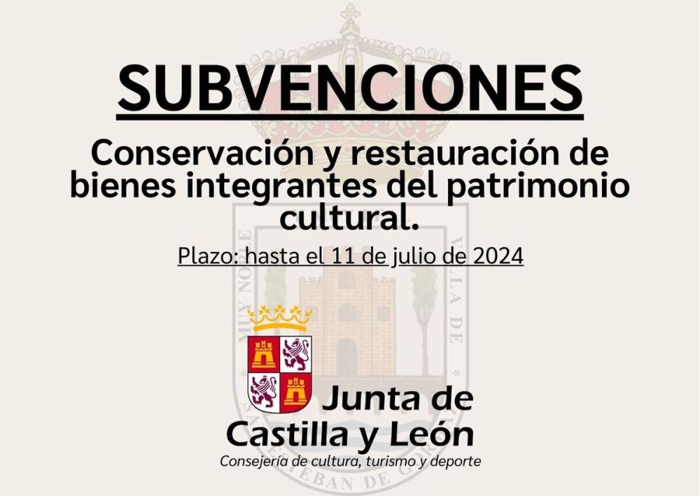 Subvenciones para la Conservación y Restauración de Bienes Inmuebles del Patrimonio Cultural